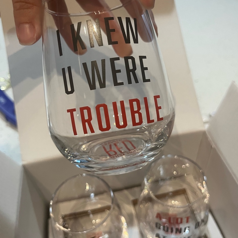 Brand New Taylor Swift Red (TV) Wine Glasses Set of 4 - Picture 7 of 9